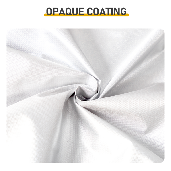 5X5FT 白色  4围(2围2门) 折叠棚 顶布/围布涂银 210D牛津布 白色喷塑钢管 带2个网格收纳袋 配拎包-8