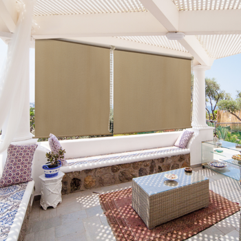 6'X6' 芝麻色HDPE拼接卷帘