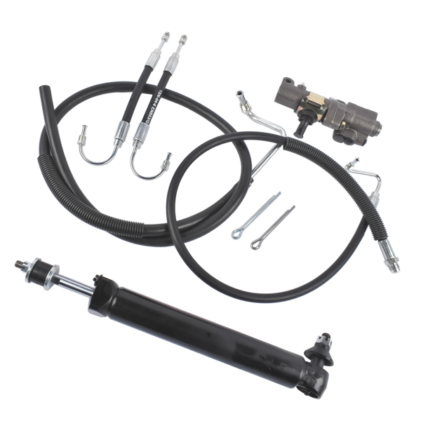 转向油缸组件总成 Power Steering Valve Cylinder & Hose Kit Fits for Chevy Bel Air 1960-1964 L6 3.8L V8 4.6L-6