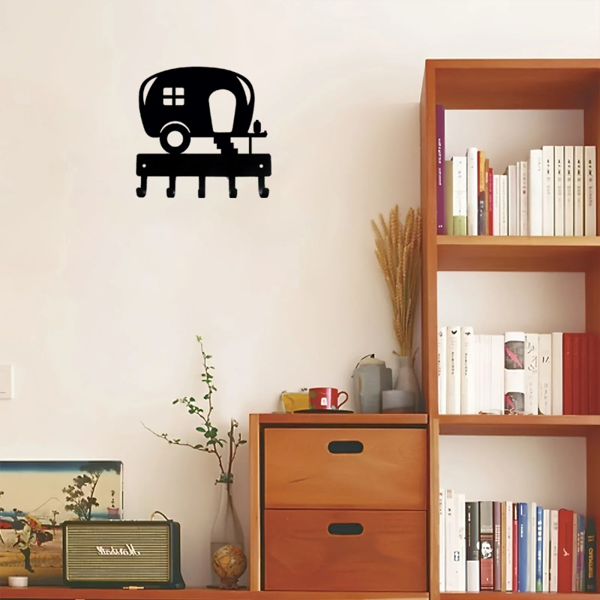 CIFbuy™ 露营车金属墙饰 双尺寸创意钥匙收纳架（TikTok、temu下自提）-7