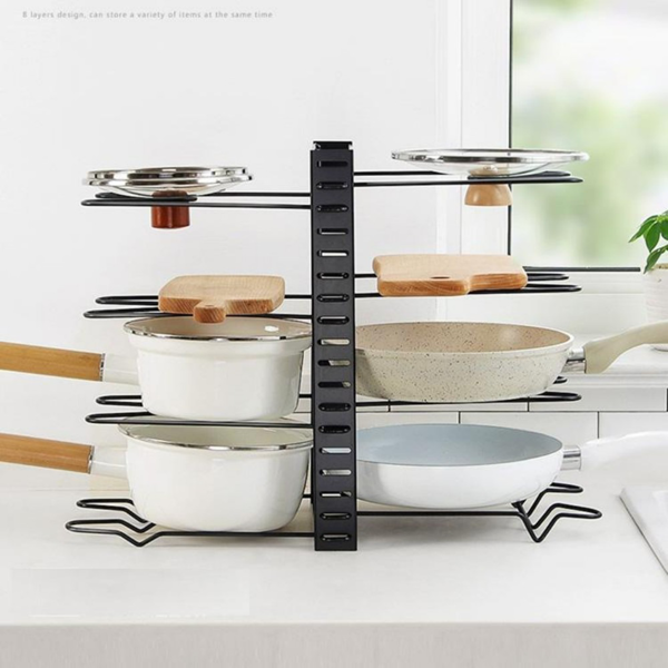 厨房锅盖架 D061-2 八层 4.5mm线径-6