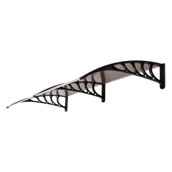 80*38in 棕色板黑色支架 雨篷 塑料支架 阳光板 前后铝条(82632470同款）-3