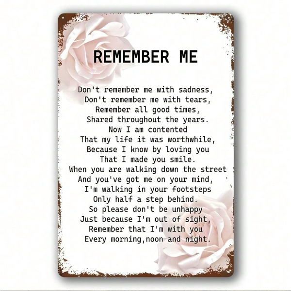 CIFbuy8x12 英寸 ( 20.3x30.5cm )复古风怀旧风铝合金标牌适用于家居（TikTok、temu下自提）-3