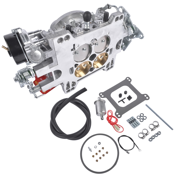 化油器 New Carburetor with Electric Choke Silver Fits for Performer 1413 4-Barrel Square Bore 800 CFM Aluminum 1413-800-5