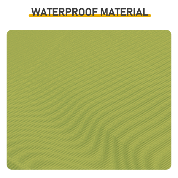 5X5FT 草绿色 带1片半围 折叠棚 210D牛津布 白色喷塑钢管 围布带4个网格收纳袋 配拎包-14