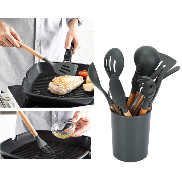12PCS厨具套装-灰色-9