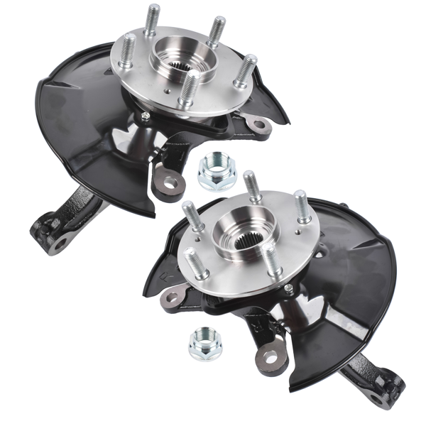 转向节总成 Pair Front Steering Knuckle & Hub Bearing Assembly Replacement for Honda Civic 2012 1.5 1.8L-9