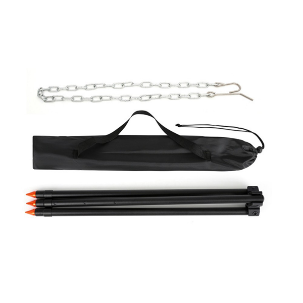 户外篝火三脚架 铝合金三节大号 125cm-1