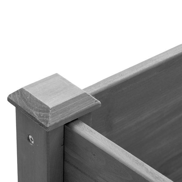 48x24x30英寸带支腿高架式花园种植箱，户外木制花盆，适用于种植花卉、水果、蔬菜和香草植物。-15