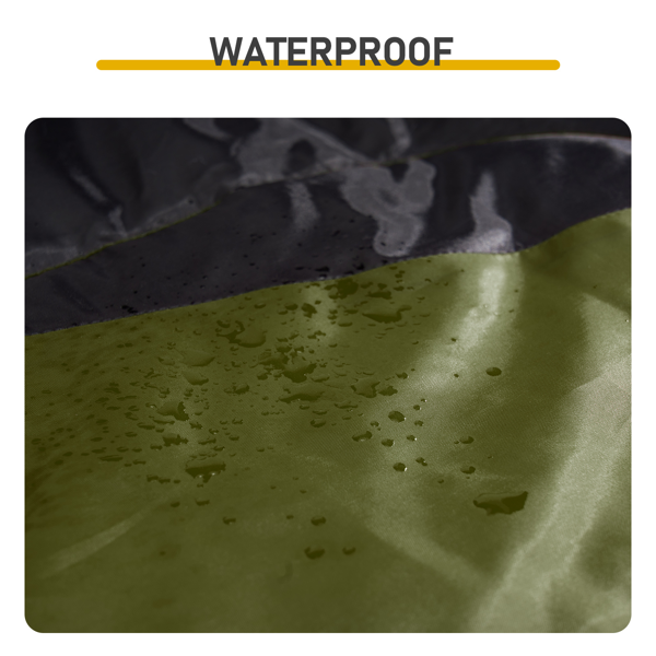 绿底黑色箭头 睡袋 涤丝布防水面布 涤丝布透气灰里布 中空棉 190*75cm 信封款 950g 带收纳袋  温度范围5-20℃-3