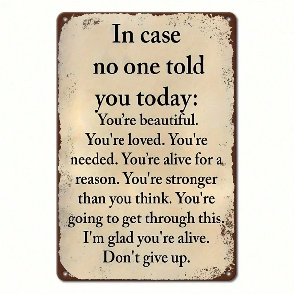 CIFbuy8x12 英寸 ( 20.3x30.5cm )复古风乡村风铝合金标牌适用于家居、Office（TikTok、temu下自提）-4