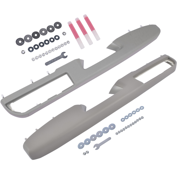 门扶手 Front Left and Right Side Door Armrest Gray for Chevy Avalanche Tahoe Silverado Suburban GMC Sierra Yukon Stainless Steel 20874748 926-740 20874797-7