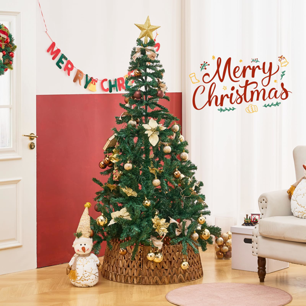 手工编织圣诞树裙-4