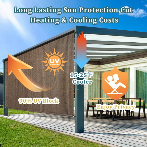 8'X6' 摩卡色HDPE罩壳卷帘-9