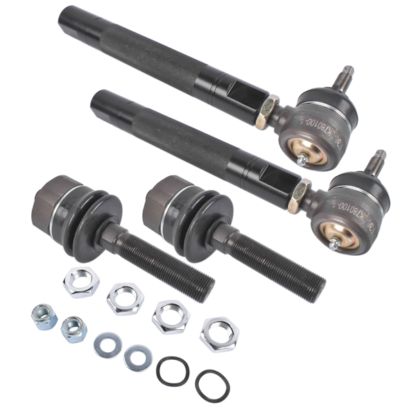 重型拉杆 0-6" Adjustable Heavy Duty Tie Rod Ends Kit Fit for Chevrolet Silverado GMC Sierra 2500HD 3500 3500HD 2001-2010 4WD-5