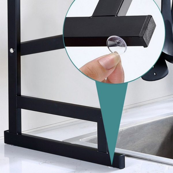 厨房水槽沥水架 201不锈钢烤漆 全套款单槽 65cm-13