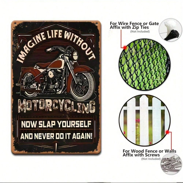 CIFbuy8x12 英寸 ( 20.3x30.5cm )复古风怀旧风铝合金标牌适用于酒吧、车库、男士空间（TikTok、temu下自提）-6