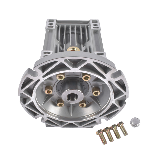 减速机 New MRV063 Worm Gear Ratio 30:1 56C Mounting Flange Speed Reducer Gray Cast Aluminum-4