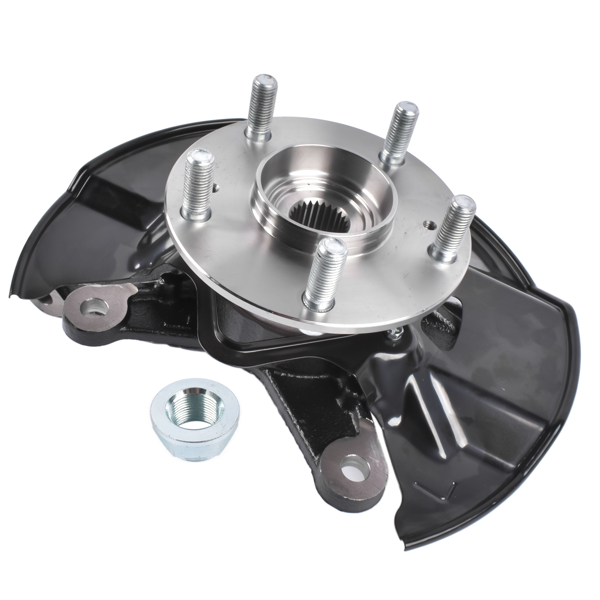 转向节总成 Front Left Driver Side Steering Knuckle & Hub Bearing Assy Replacement for Honda Civic 2012 1.5L /1.8L-9