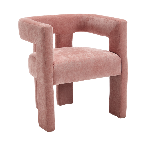 团结就是胜利 现代设计布艺软垫休闲椅/餐椅/桶形边椅 厨房扶手椅 客厅两件套-3