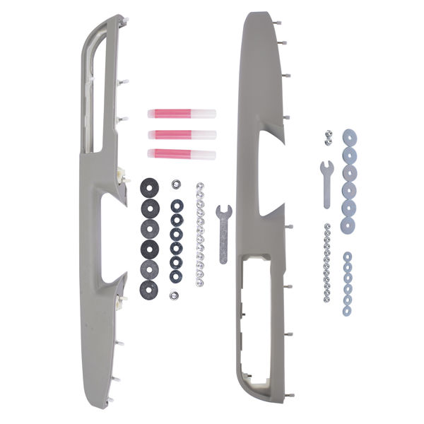 门扶手 Front Left and Right Side Door Armrest Gray for Chevy Avalanche Tahoe Silverado Suburban GMC Sierra Yukon Stainless Steel 20874748 926-740 20874797-5