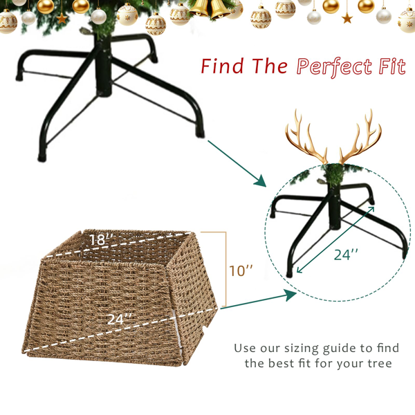 手工编织圣诞树裙-2