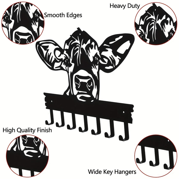 CIFbuy™ 牛形七钩门挂钩 装饰墙面家居收纳配件（TikTok、temu下自提）-6