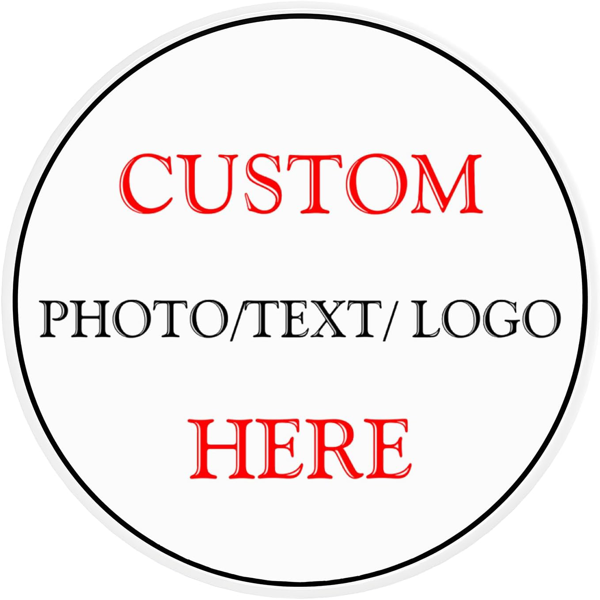 CIFbuy™ 个性化金属装饰标识 个性化装饰性锡制标识 - 带有标志图片和文字的定制房屋墙面标识牌（圆形，直径 12 英寸）（在 TikTok、temu 下可自提）-2