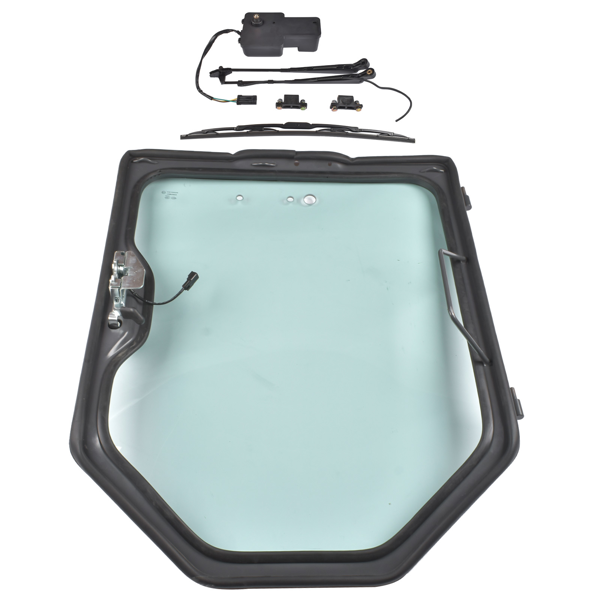 挡风玻璃 Front Door Frame & Window Assembly with Wiper + Motor Replacement for Bobcat S130 S150 S160 S175 S185 T110 T140 T180 T190 T200-3