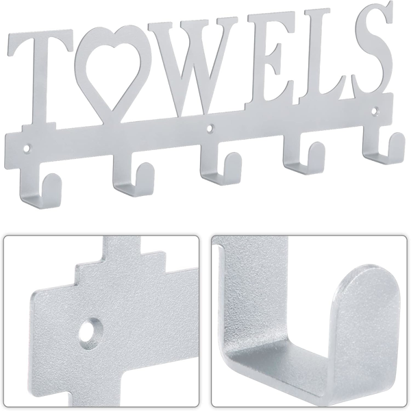 CIFbuy哥特黑壁挂挂钩 耐锈蚀浴室厨房玄关收纳架（TikTok、temu下自提）-2