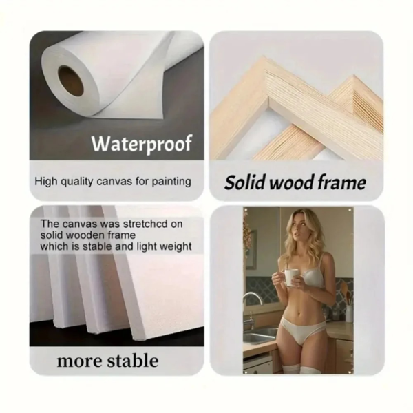 CIFbuy宁静女性立体压纹铝墙艺 客厅卧室家居装饰品(TikTok、temu下自提)-6