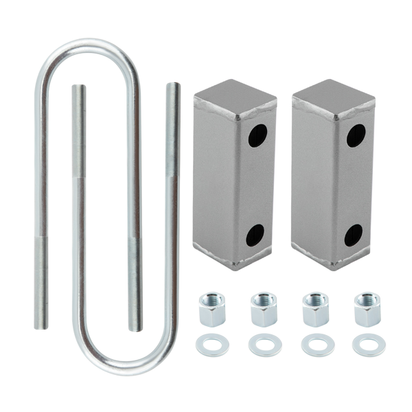 3英寸后悬架降低套件，包含降低块和U型螺栓，适用于1963-1972款雪佛兰C10皮卡。-1