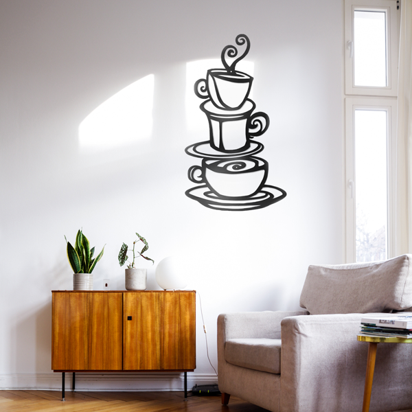 CIFbuy简约咖啡墙饰现代厨房咖啡吧台装饰(TikTok、temu下自提)-3