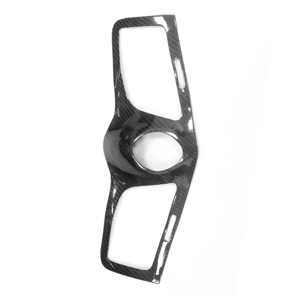 适用于玛莎拉蒂 GranTurismo 08-17 的碳纤维中控台时钟通风面板盖装饰条-4