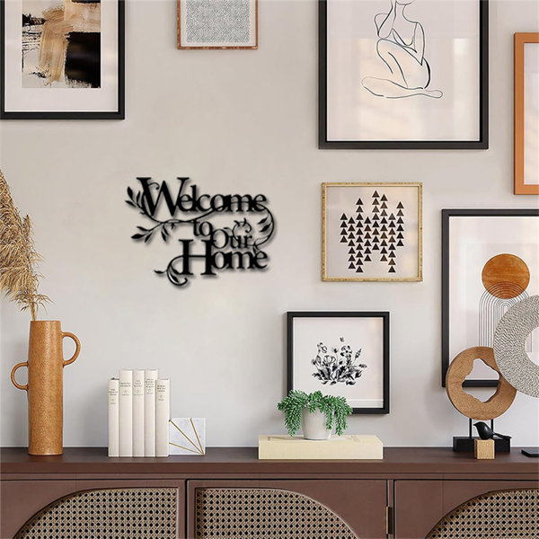 CIFbuy复古农家风格铁制墙面装饰牌 生活起点爱无止境 防水耐用乡村家居装饰(TikTok、temu下自提)-5