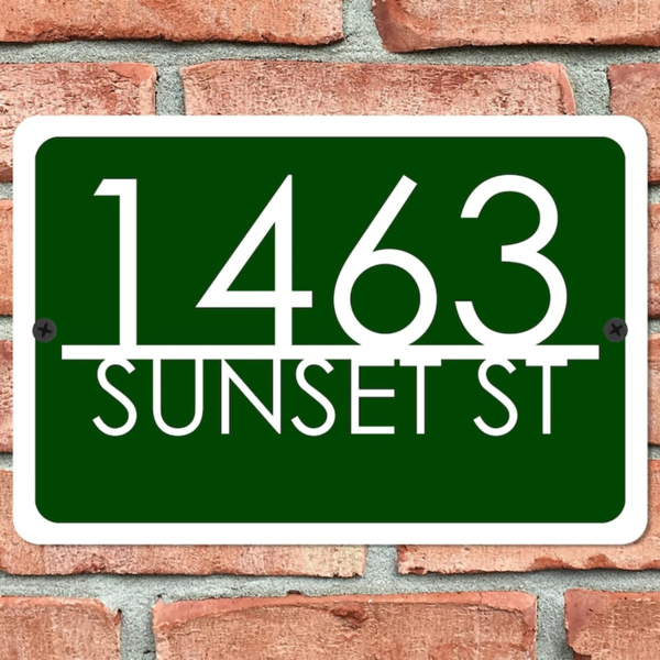 CIFbuy个性化定制金属门牌号码牌12x8英寸家居地址标识(TikTok、temu下自提)-6