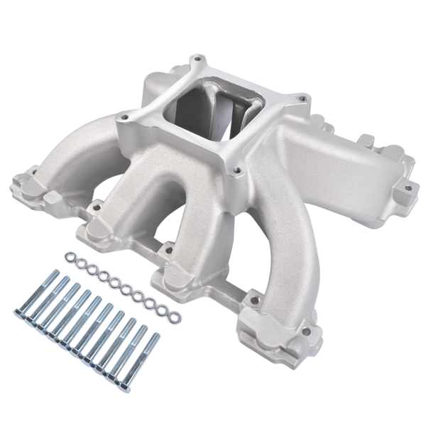 进气歧管 28097 Single Plane Intake Manifold Fits for GM III LS1/LS2/4.8/5.3/6.0L RPM 3500-8000-2