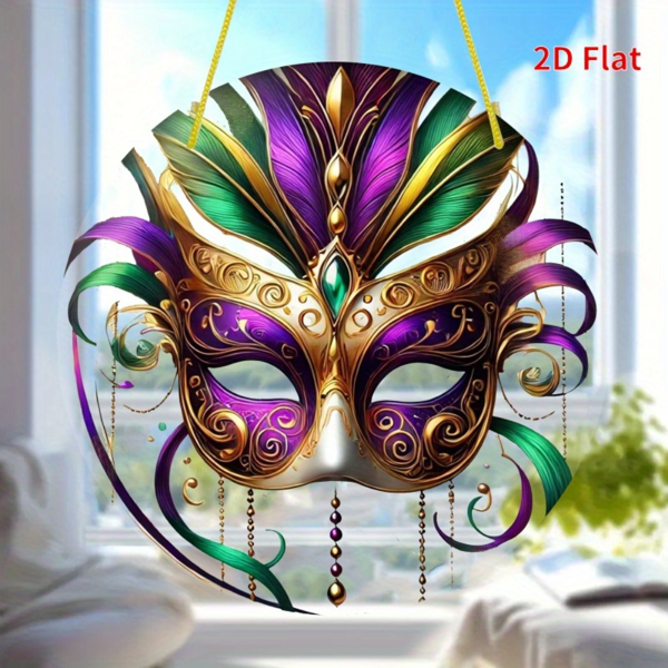 CIFbuy 七彩亚克力圆挂饰 家居花园装饰节日礼物（TikTok、temu下自提）-6