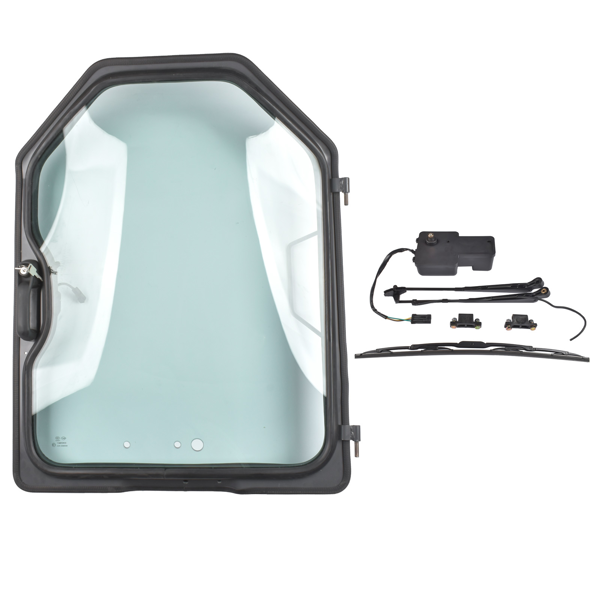 挡风玻璃 Front Door Frame & Window Assembly with Wiper + Motor Replacement for Bobcat S130 S150 S160 S175 S185 T110 T140 T180 T190 T200-6