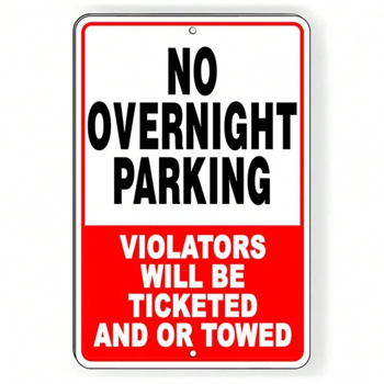 CIFbuy复古卷花装饰禁停车标志牌（TikTok、temu下自提）