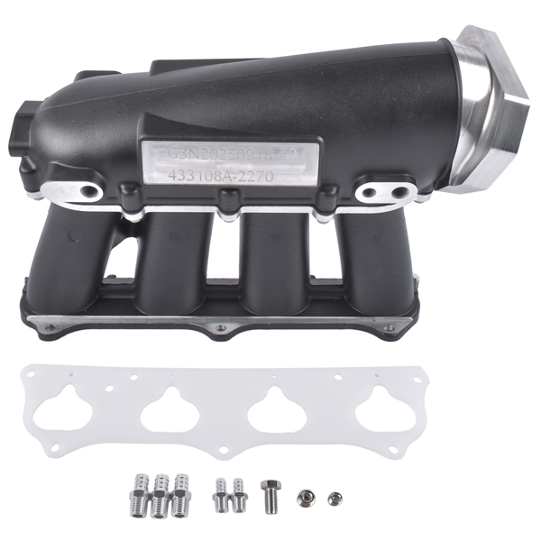 进气歧管 Ultra Street Series Intake Manifold Replacement for Honda Acura K20A/A2/A3 K24 Engines Black-5