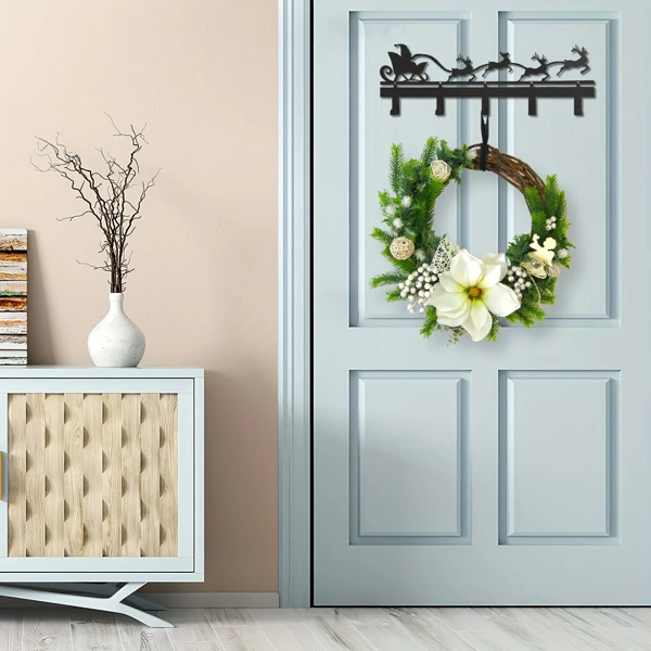 CIFbuy雪花门口壁挂钥匙挂钩收纳架(TikTok、temu下自提)-5