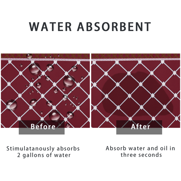 2片超吸水浴室地垫 - 速干防滑地垫，柔软舒适浴室地毯，适用于浴室、淋浴间、洗衣房、卧室、客厅、门垫、厨房地垫-6