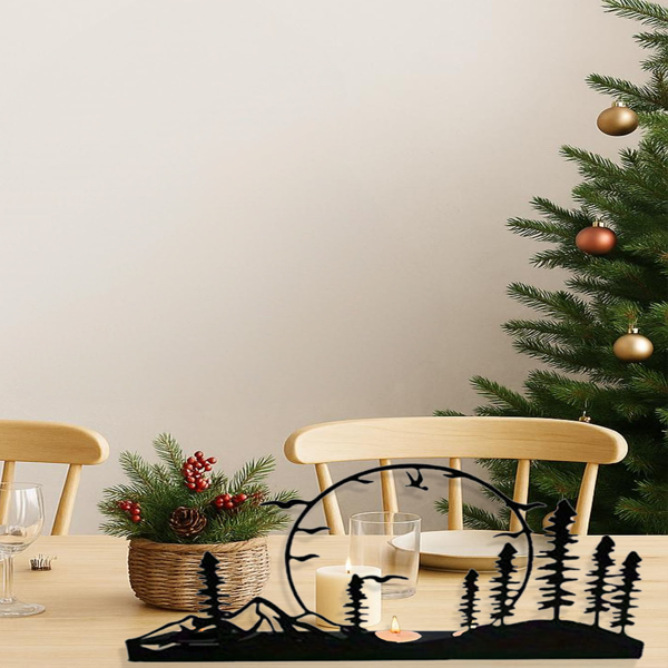 CIFbuy现代鹿角烛台套件 双只装 农场风格家居装饰品（TikTok、temu下自提）-4