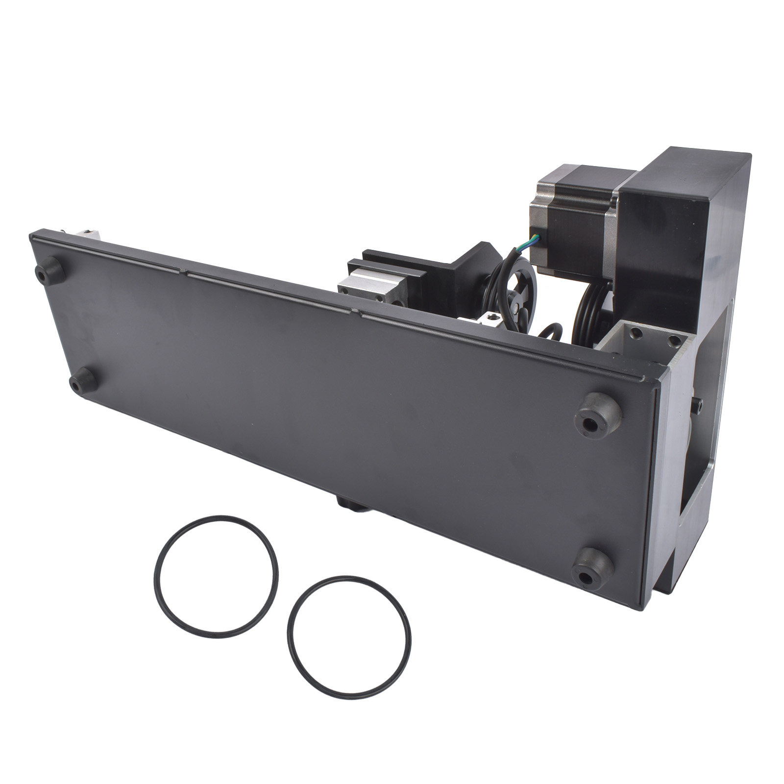 4-Wheel Rotary Axis Attachment 2-Phase Stepper Motor Fits for 50W-130W CO2 Laser Engraving Machines view 2