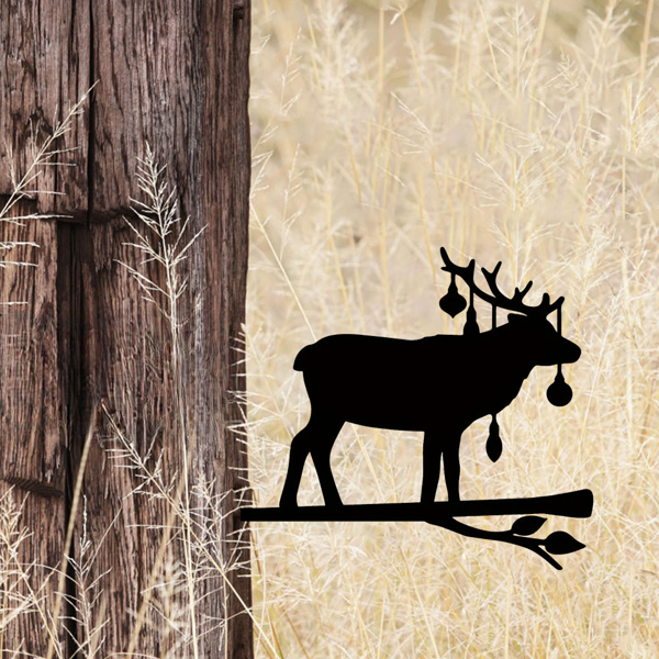 CIFbuy奇幻铁制麋鹿雕塑庭院户外装饰 (TikTok、temu下自提)-2