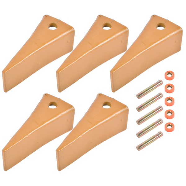 斗齿 1U3202 Excavator Bucket Teeth with Pins 8E6208 Retainers 8E6209 5 Sets Fit for J200 Series-2