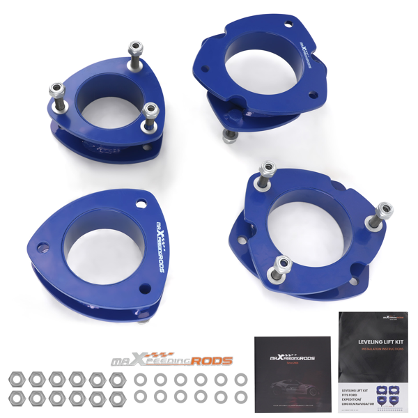 前部升高 3.5 英寸，后部升高 2.5 英寸的调平升降套件，适用于林肯领航员和福特探险者-2