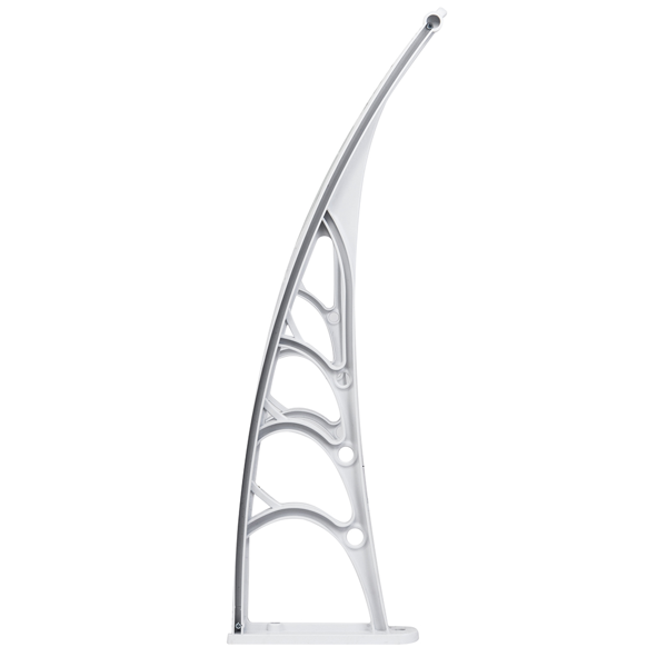 【同款编码：49094033】40*32in 透明板白色支架 雨篷 塑料支架 阳光板 前后铝条-2