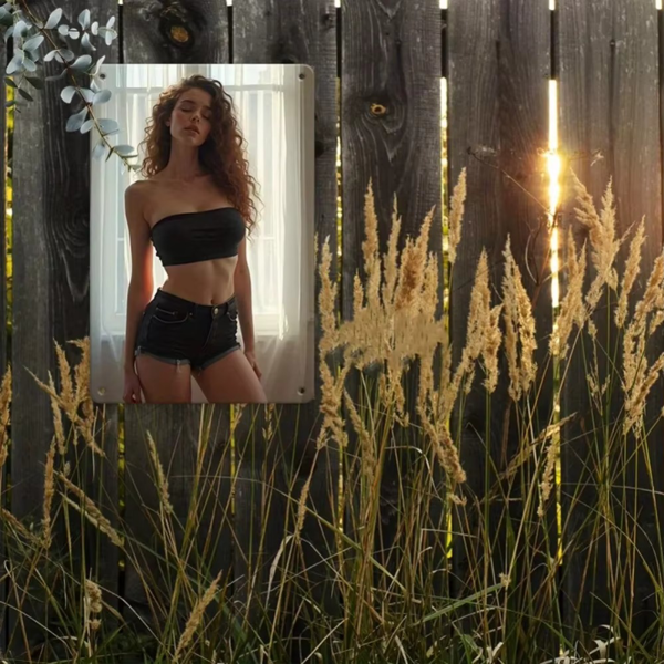 CIFbuy复古性感女神金属墙壁装饰铝板20x30厘米家居装饰厨房卧室花园酒吧卫生间适用（TikTok、temu下自提）-5